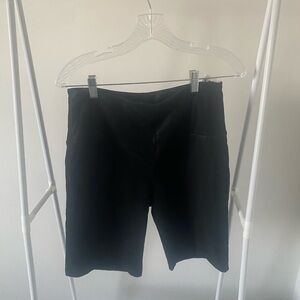 Faux Leather Biker Shorts